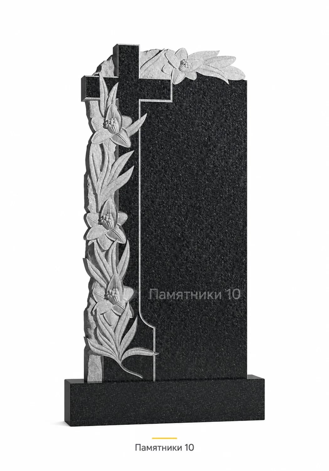 Памятник вертикальный резной РВ-126 из гранита
