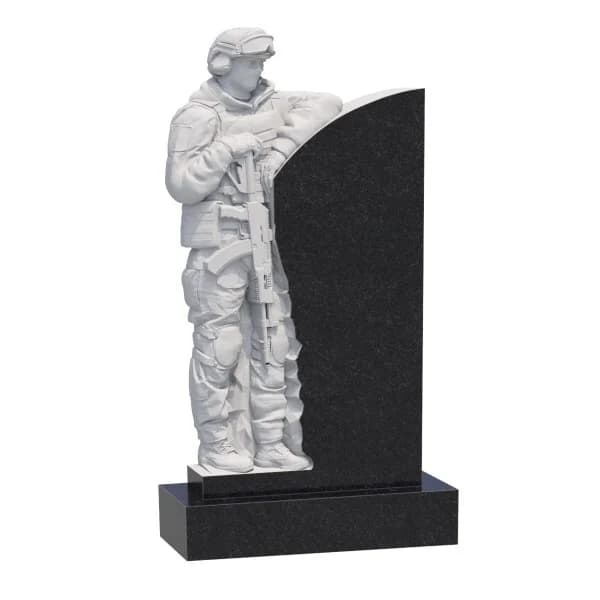 Памятник вертикальный резной РВ-252 из гранита