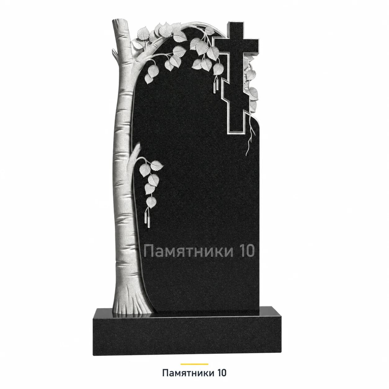 Памятник вертикальный резной РВ-159 из гранита