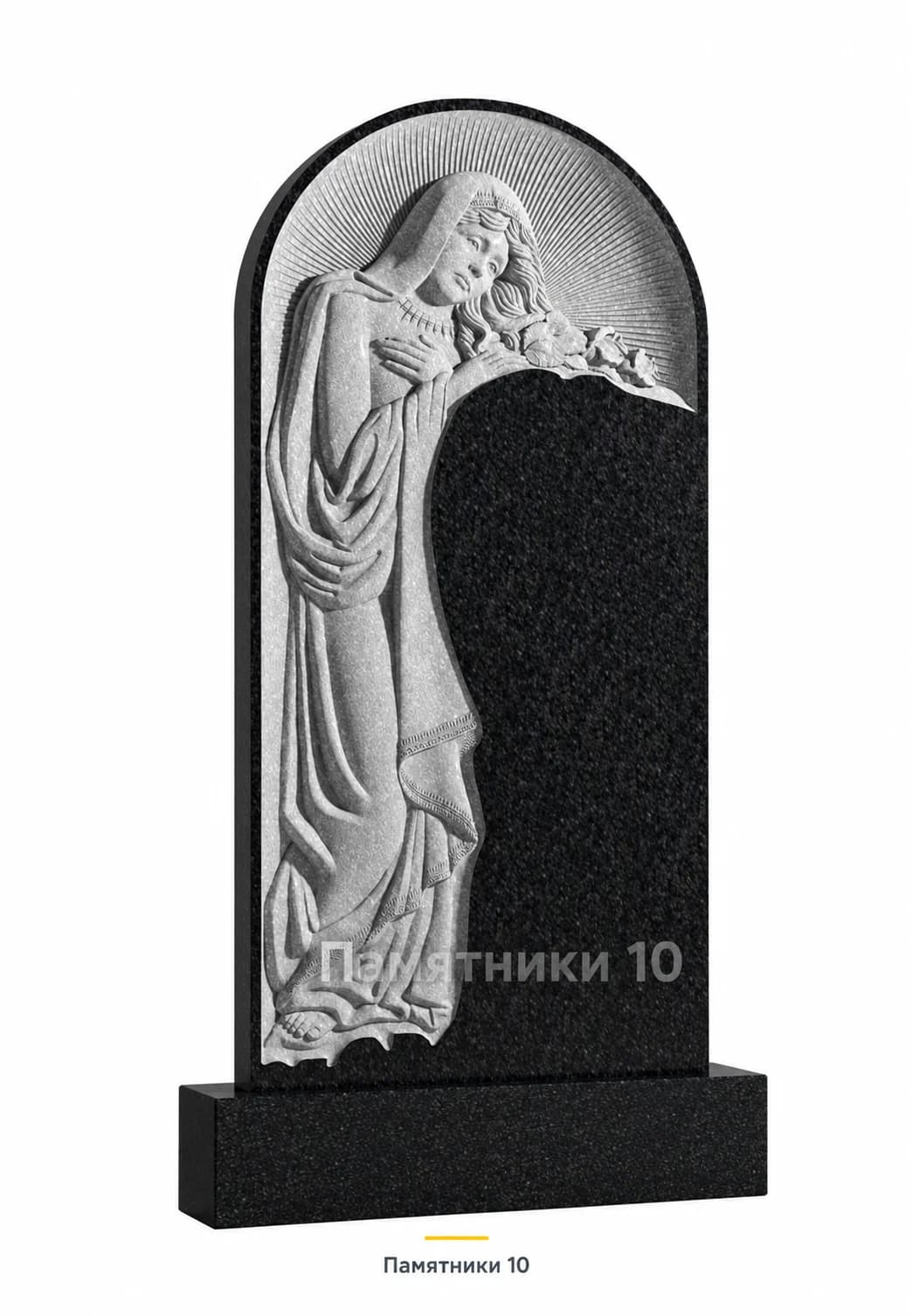 Памятник вертикальный резной РВ-242 из гранита