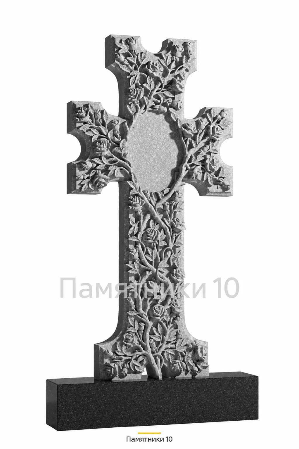 Памятник вертикальный резной РВ-111 из гранита