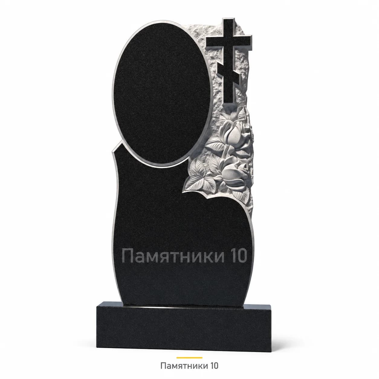 Памятник вертикальный резной РВ-65 из гранита