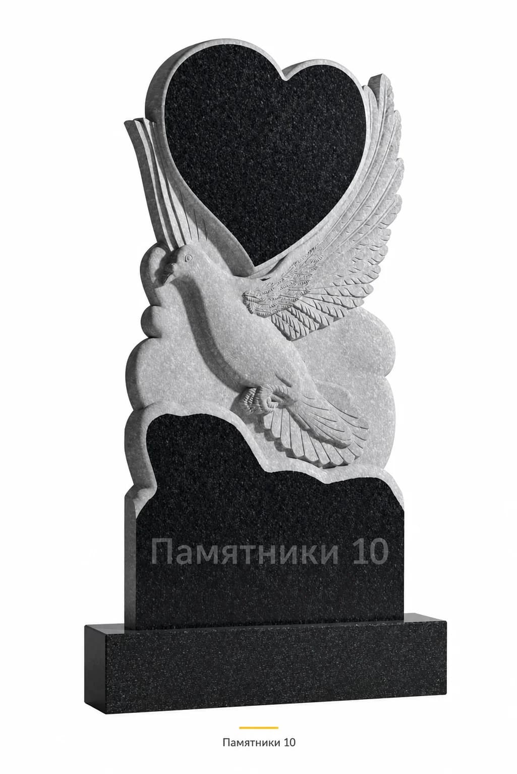 Памятник вертикальный резной РВ-37 из гранита