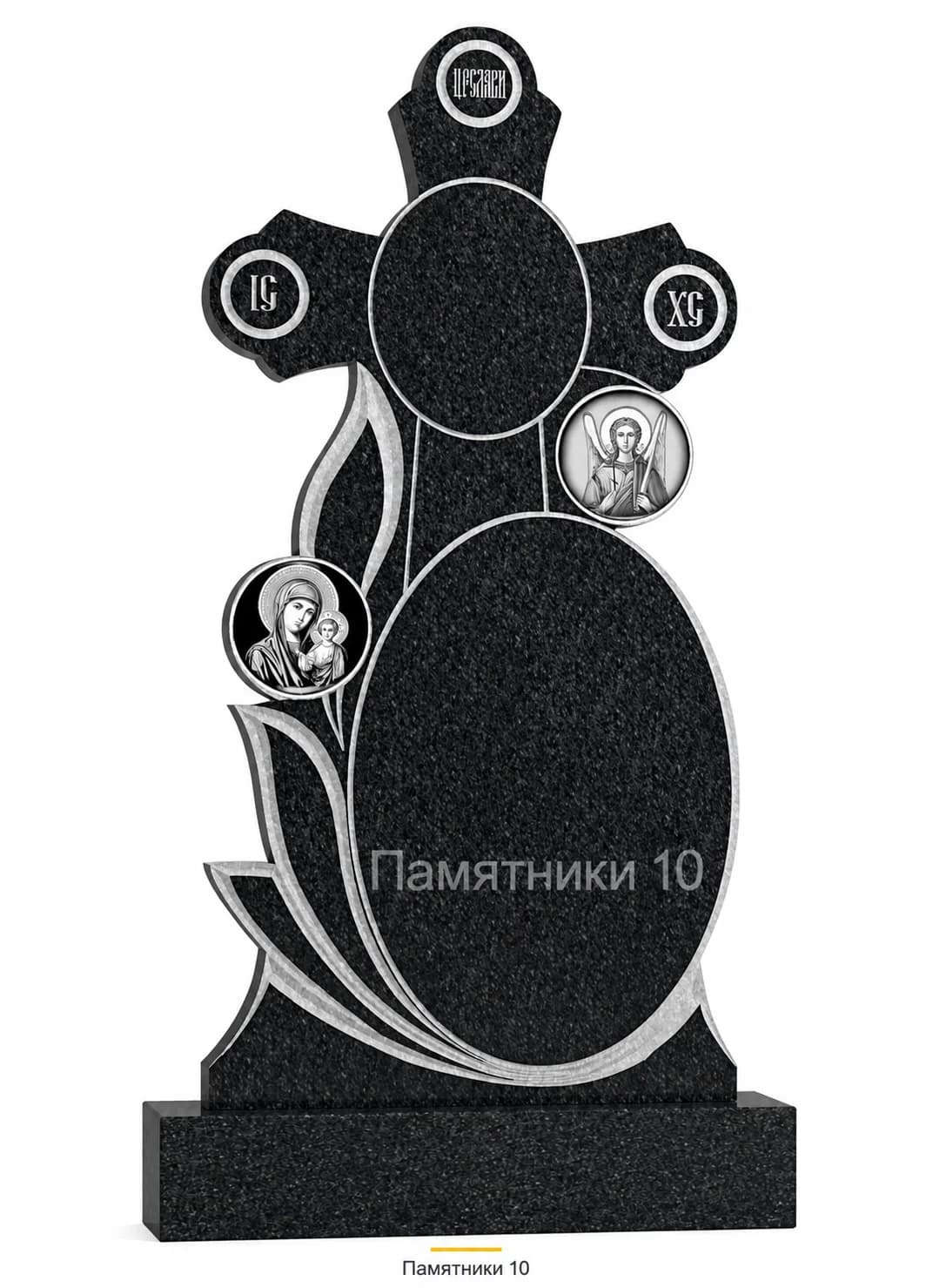 Памятник вертикальный резной РВ-101 из гранита