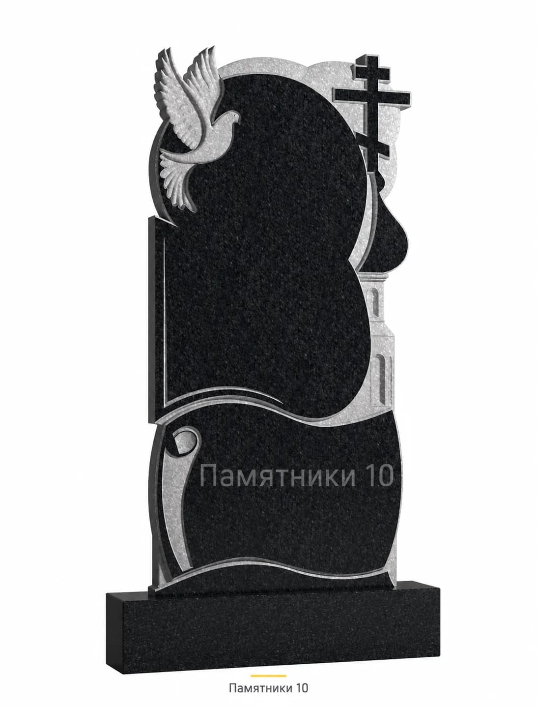 Памятник вертикальный резной РВ-77 из гранита