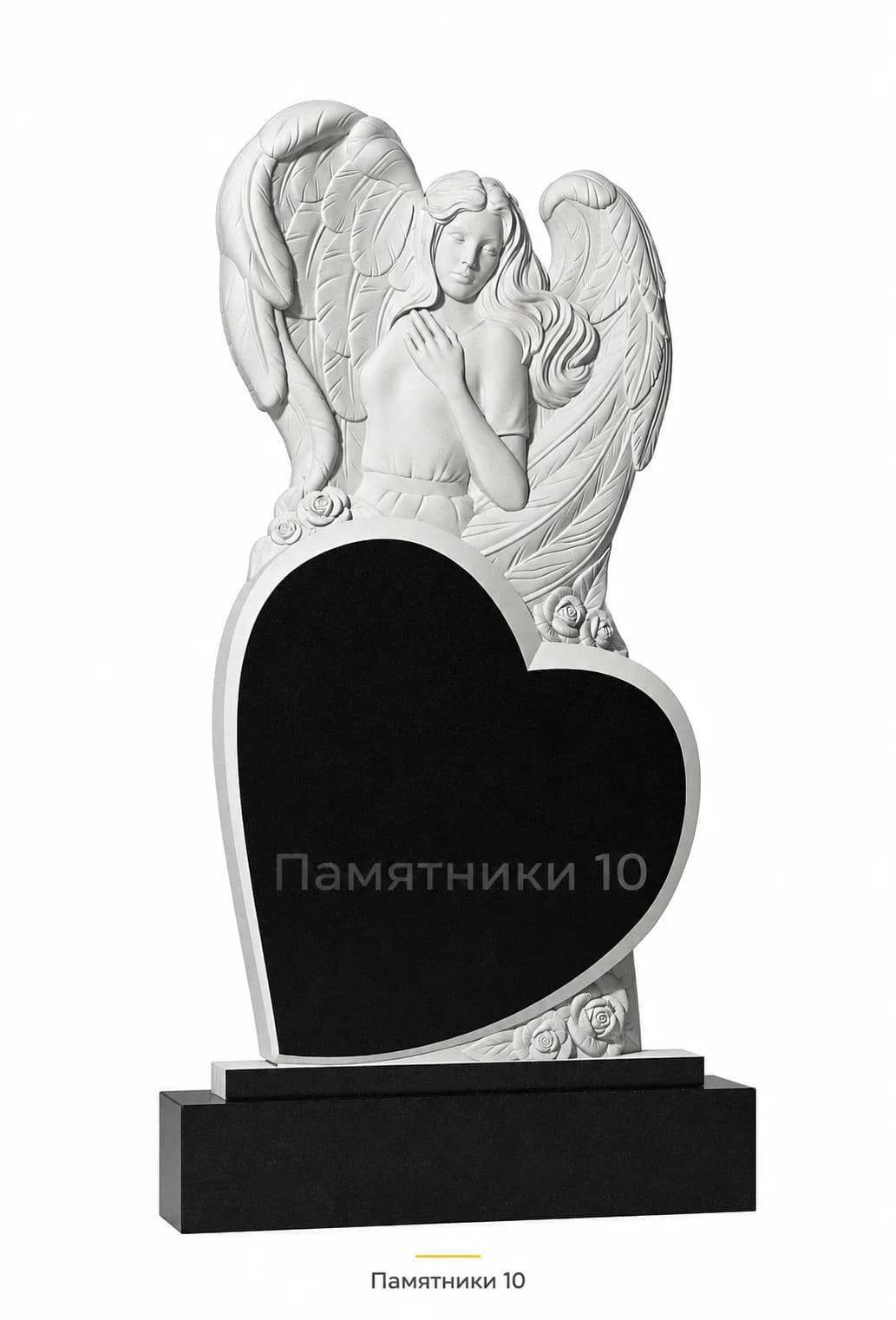 Памятник вертикальный резной РВ-143 из гранита