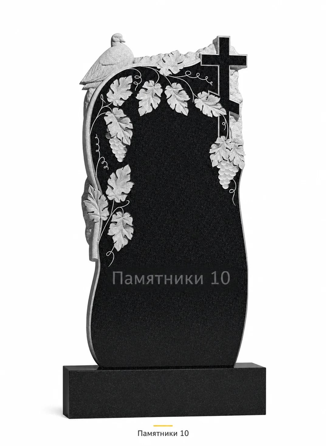 Памятник вертикальный резной РВ-178 из гранита