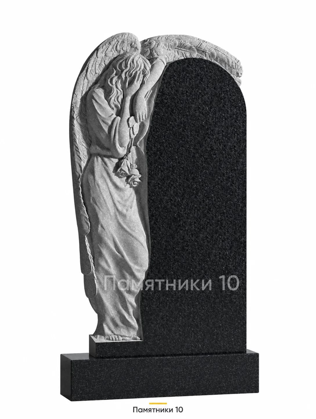 Памятник вертикальный резной РВ-128 из гранита