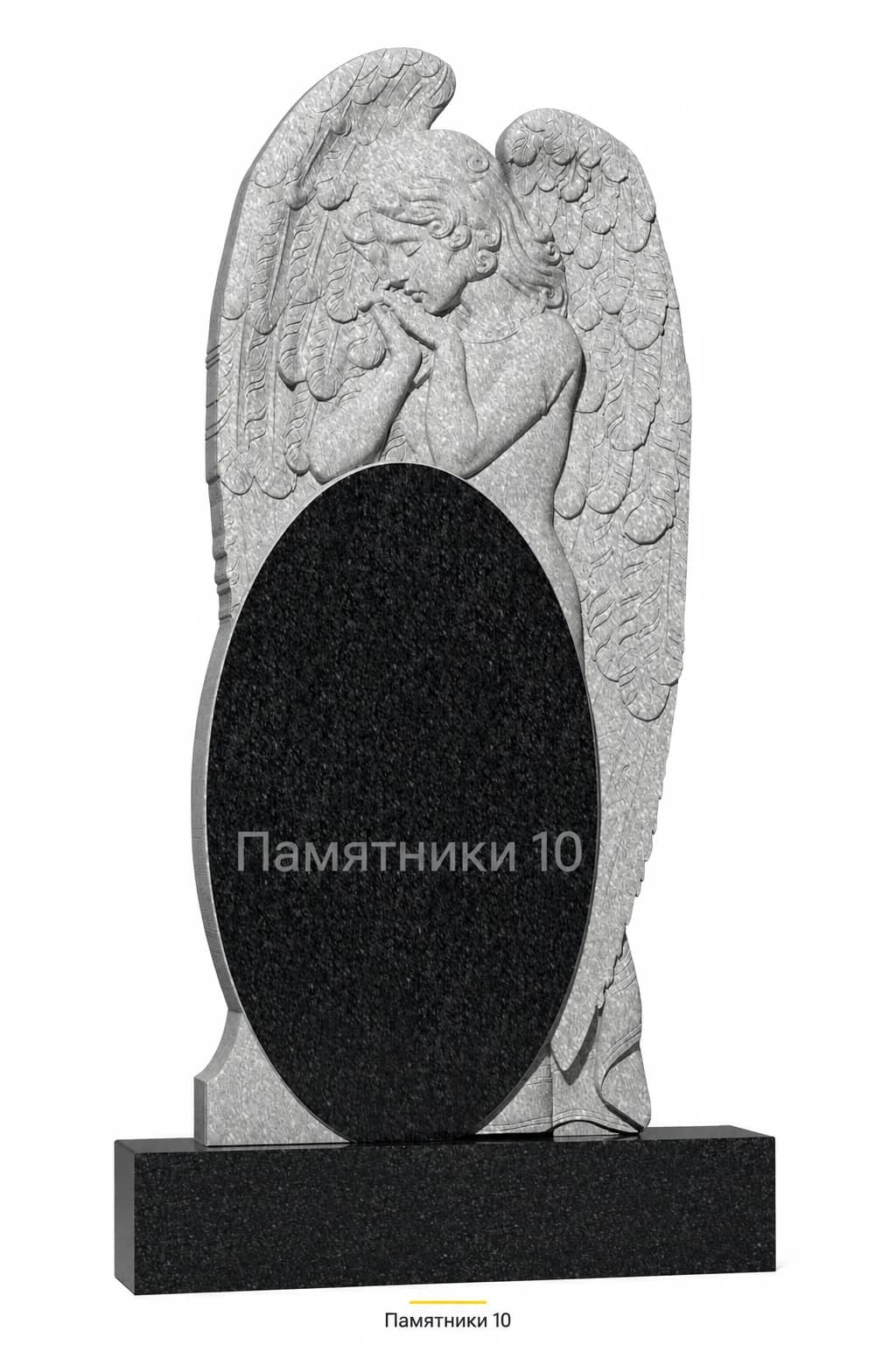 Памятник вертикальный резной РВ-129 из гранита