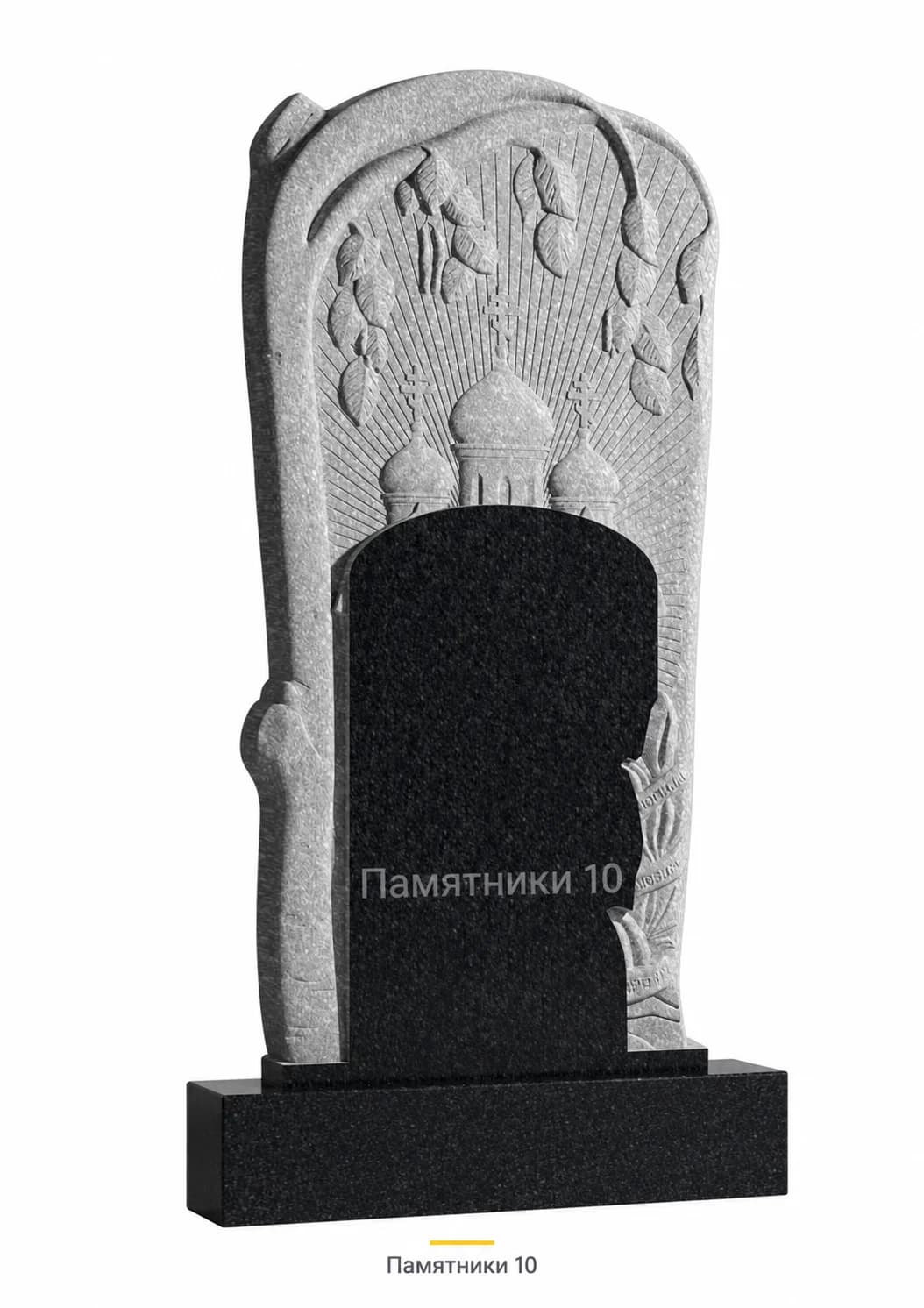 Памятник вертикальный резной РВ-164 из гранита