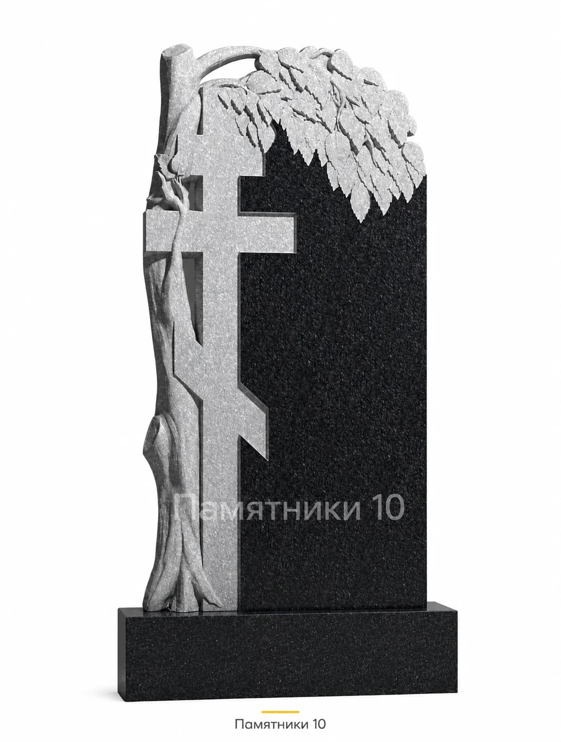 Памятник вертикальный резной РВ-182 из гранита