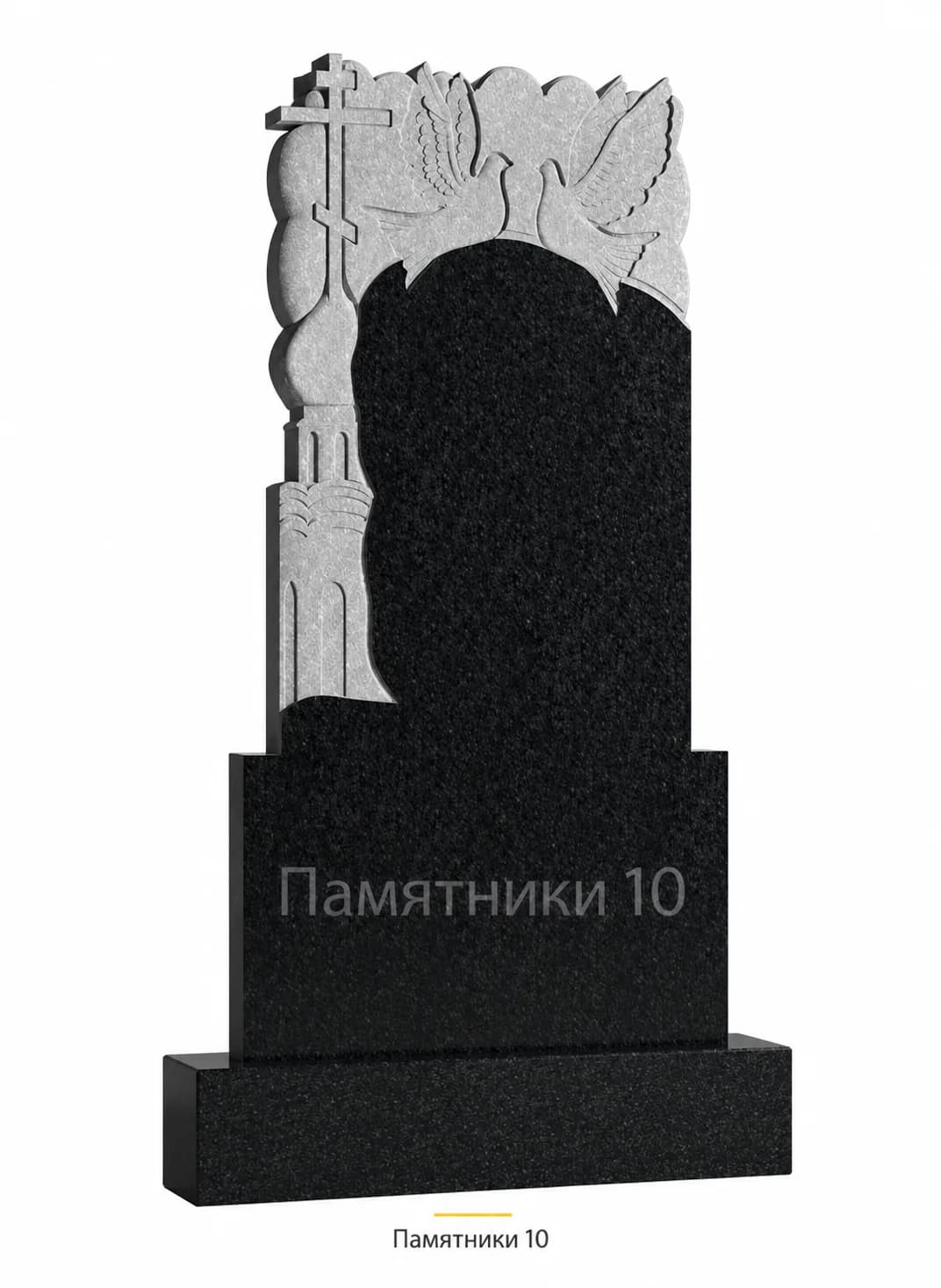 Памятник вертикальный резной РВ-156 из гранита