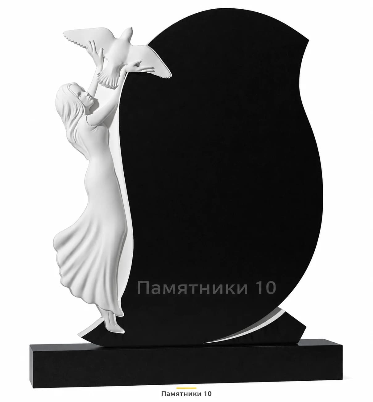 Памятник вертикальный резной РВ-191 из гранита