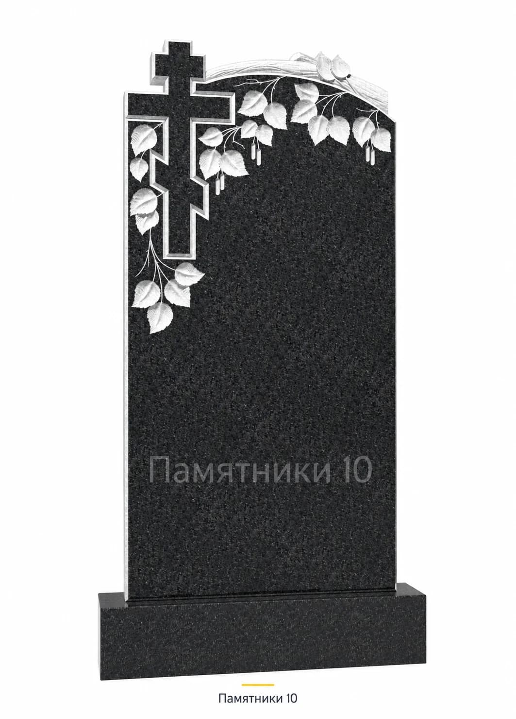 Памятник вертикальный резной РВ-177 из гранита