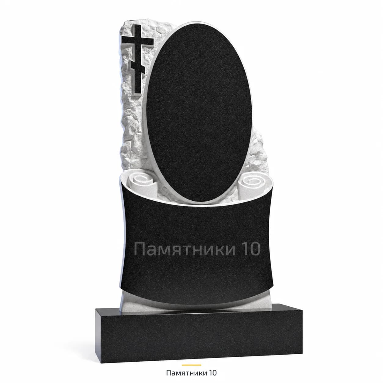 Памятник вертикальный резной РВ-67 из гранита