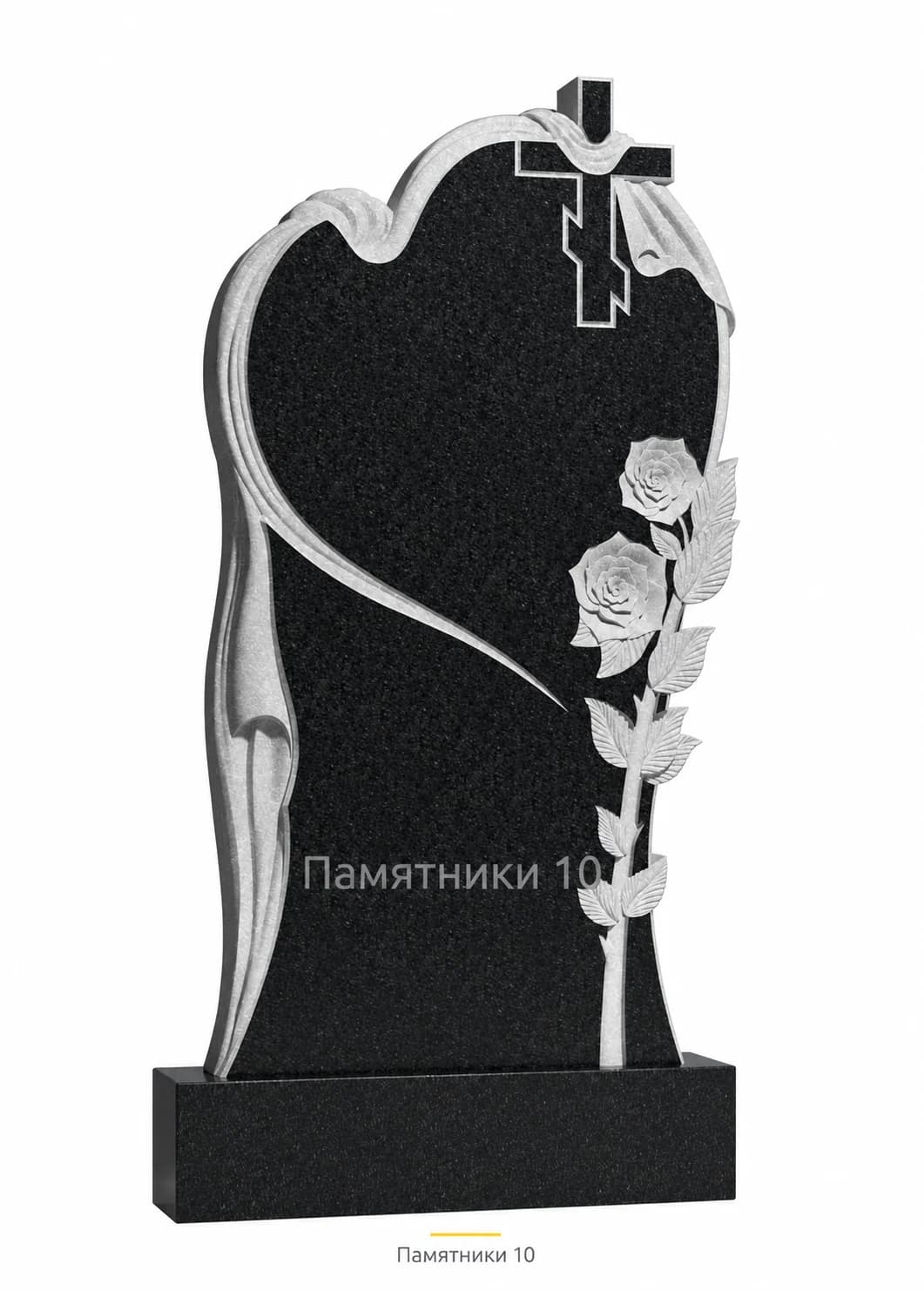 Памятник вертикальный резной РВ-24 из гранита