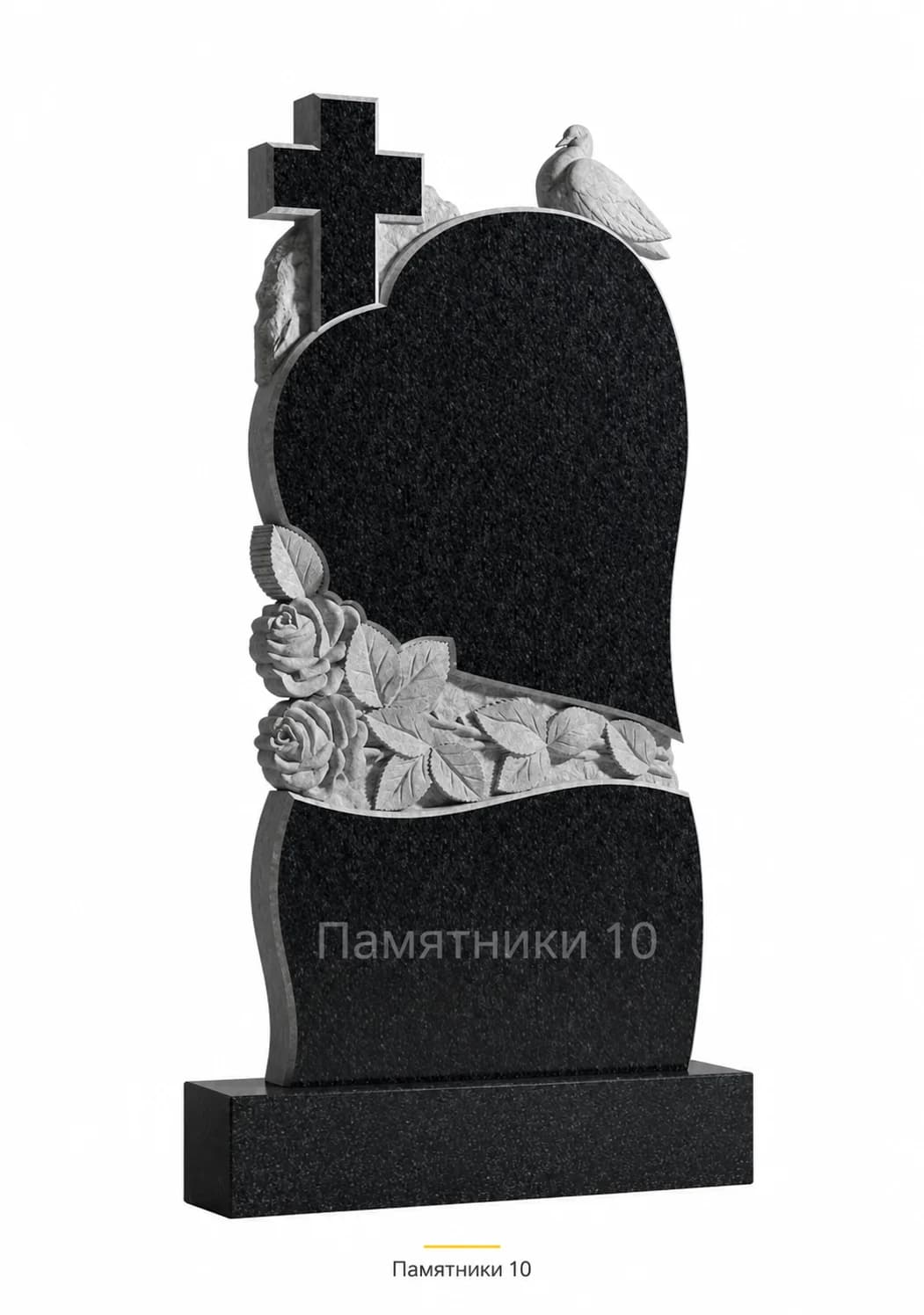 Памятник вертикальный резной РВ-21 из гранита