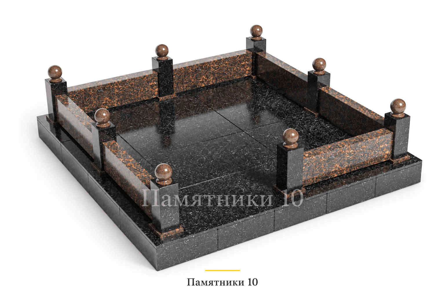 Цоколь Ц-7 с контрастными вставками